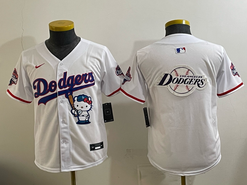 youth Los Angeles Dodgers blank white Game 2026 Nike MLB Jersey 0523005